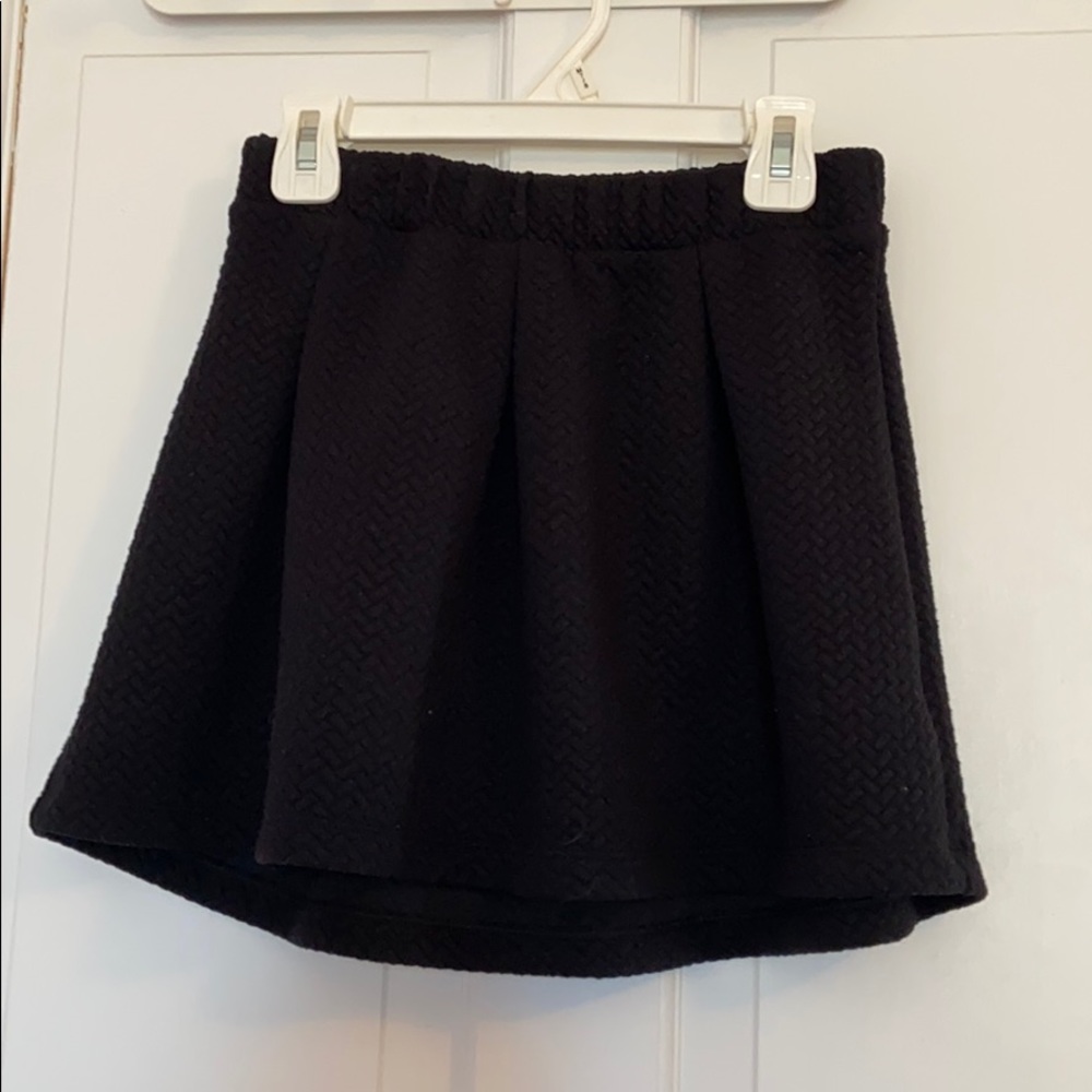Girls Cat and Jack quilted black skirt